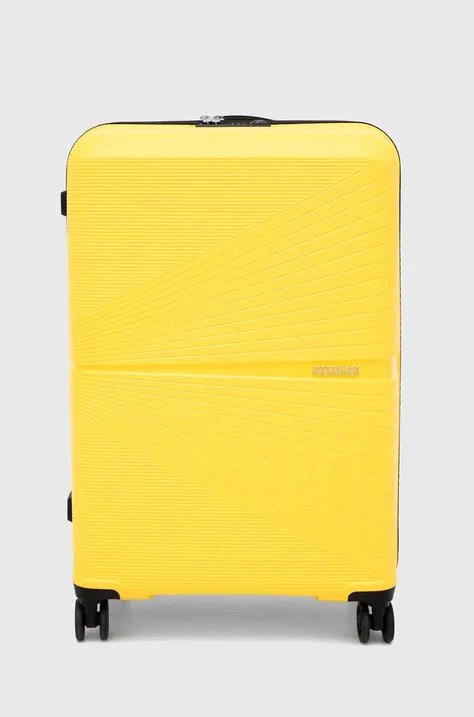 American Tourister walizka kolor żółty