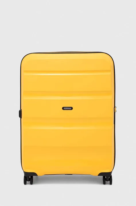 Валіза American Tourister колір жовтий