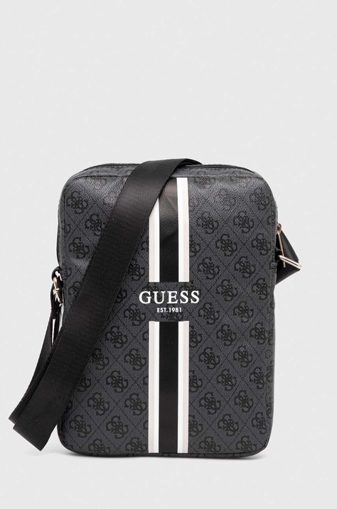 Malá taška Guess Torba na tablet šedá farba