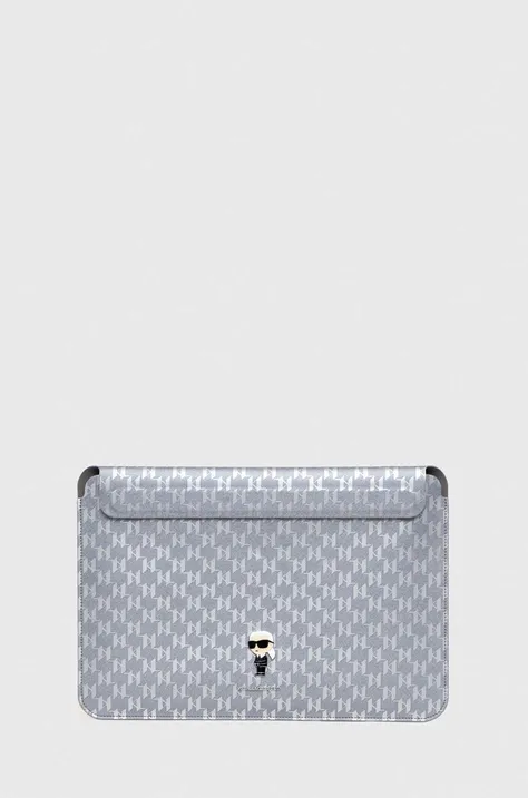 Karl Lagerfeld pokrowiec na laptopa kolor srebrny