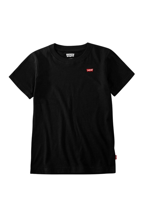 Levi's Tricou copii culoarea negru, material neted