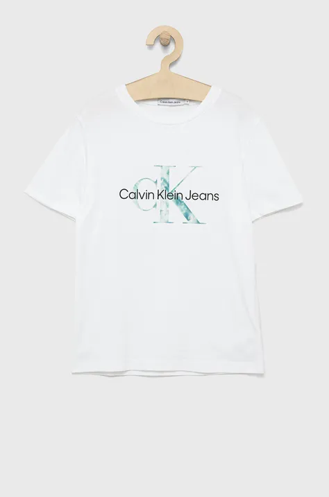 Calvin Klein Jeans t-shirt bawełniany dziecięcy IU0IU00267.9BYY