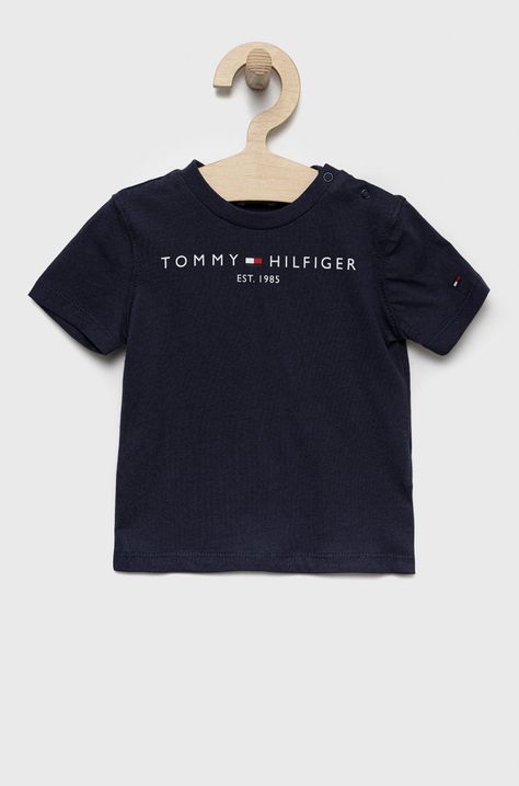 Detské bavlnené tričko Tommy Hilfiger