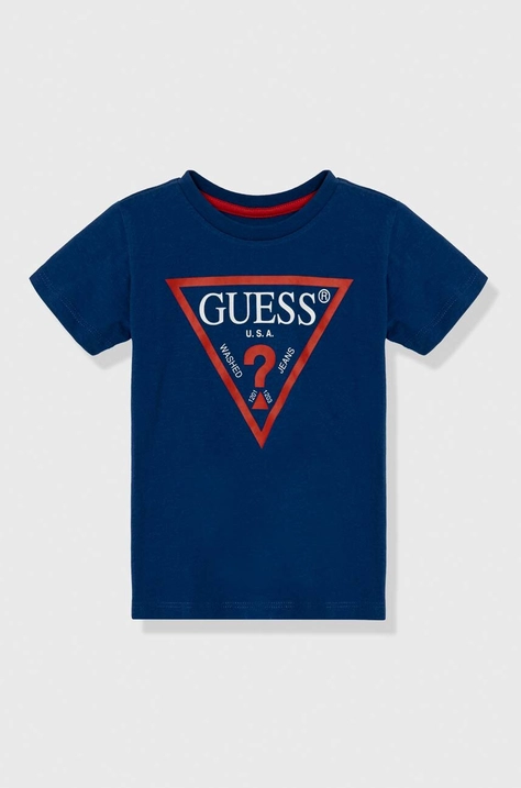 Παιδικό βαμβακερό μπλουζάκι Guess