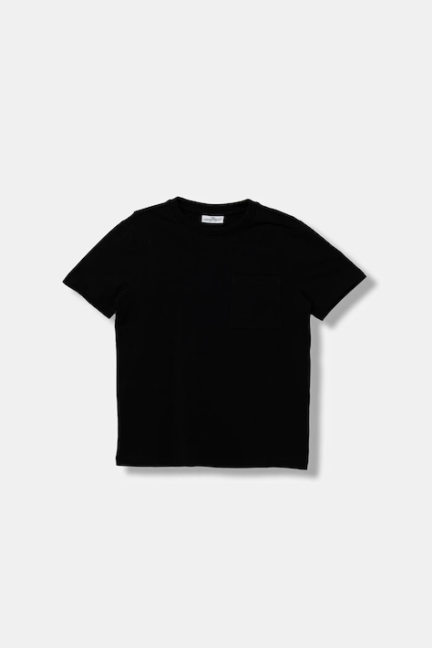 Coccodrillo tricou de bumbac pentru copii culoarea alb, uni, BASIC BOY