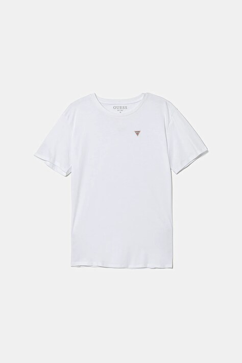 Guess tricou de bumbac pentru copii culoarea alb, uni, L5YI38 K5M20