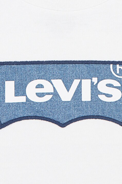 Levi's t-shirt bawełniany dziecięcy MY FIRST BATWING TEE kolor biały z nadrukiem 8EM318
