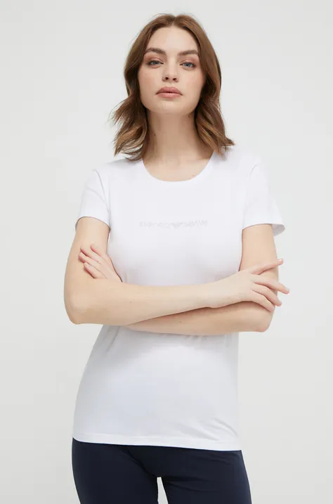 Футболка лаунж Emporio Armani Underwear колір білий