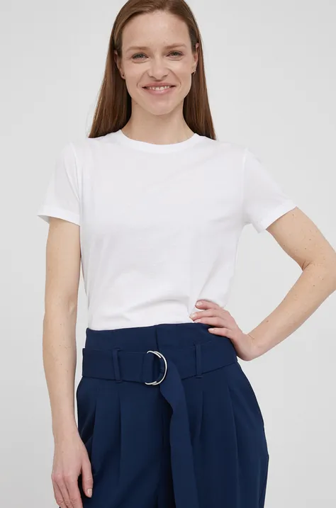 Bavlnené tričko Armani Exchange biela farba,