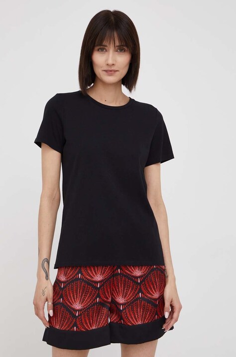 Marc O'Polo tricou din bumbac culoarea negru