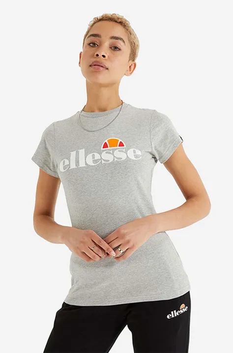Majica kratkih rukava Ellesse za žene, boja: siva, SGK11399-WHITE
