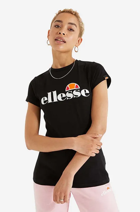 Kratka majica Ellesse ženski, črna barva