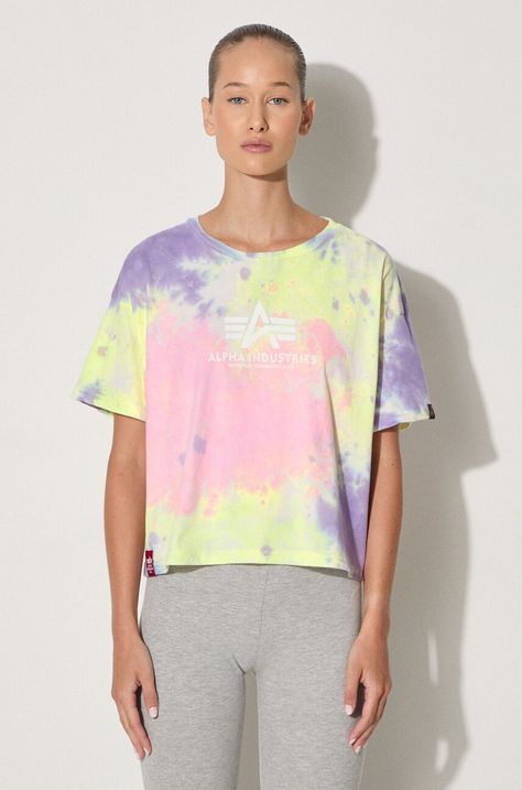 Alpha Industries t-shirt in cotone Basic Tee Batik COS Wmn
