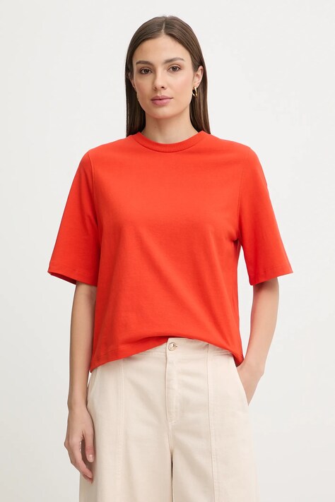 United Colors of Benetton t-shirt bawełniany damski kolor czerwony 3BL0E17G5