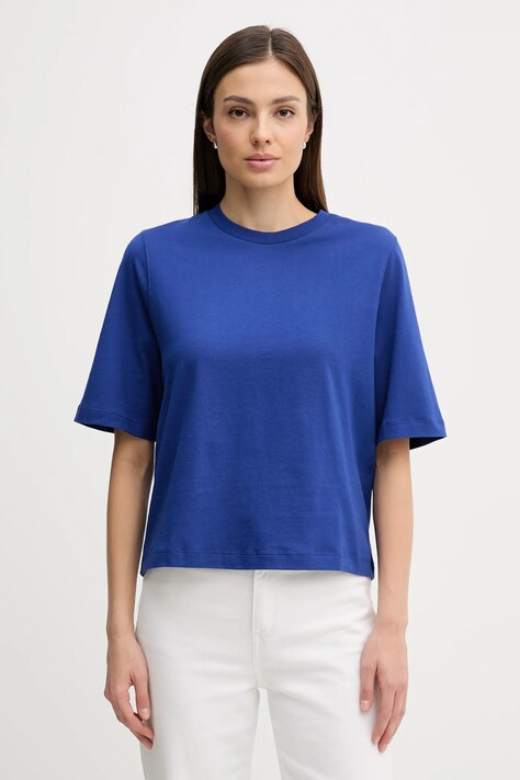 United Colors of Benetton t-shirt bawełniany damski kolor granatowy 3BL0E17G5