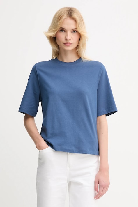 Bombažna kratka majica United Colors of Benetton ženska, vijolična barva, 3BL0E17G5