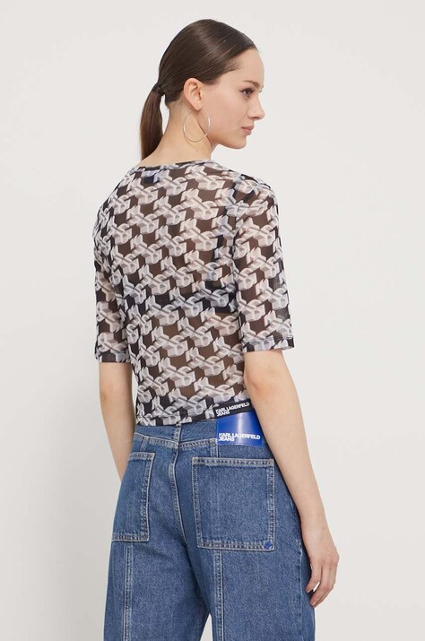 Футболка Karl Lagerfeld Jeans — AA00-TSD10G, барвистий — фото 3