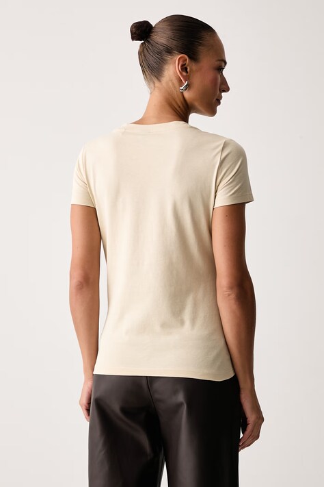 BOSS Orange T-shirt basic damski bawełniany C Esogo 1 żółty 50506973