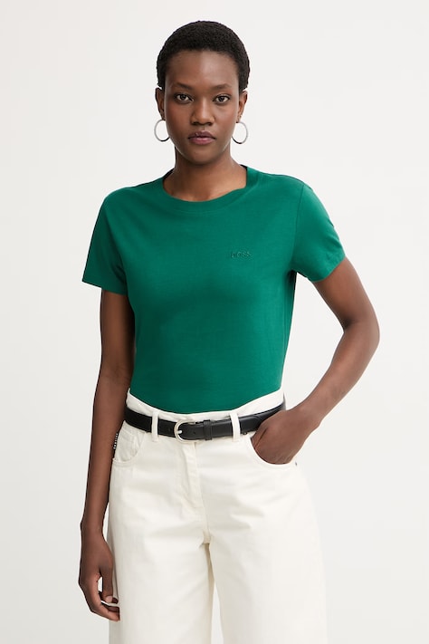 BOSS Orange maglietta basic da donna in cotone C Esogo 1 verde 50506973