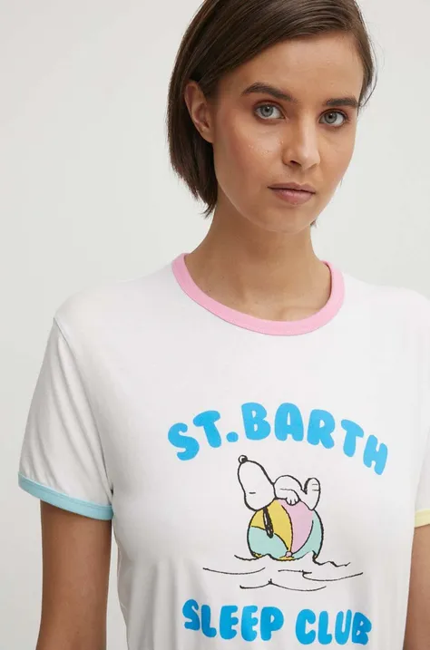 Хлопковая футболка MC2 Saint Barth x Peanuts женская  EMI0003