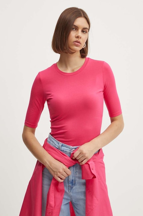 HUGO tricou femei, culoarea roz, 50515019