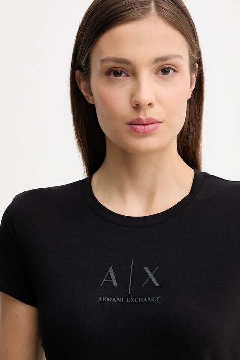 Футболка Armani Exchange — AA00-TSD12U, чорний — фото 3