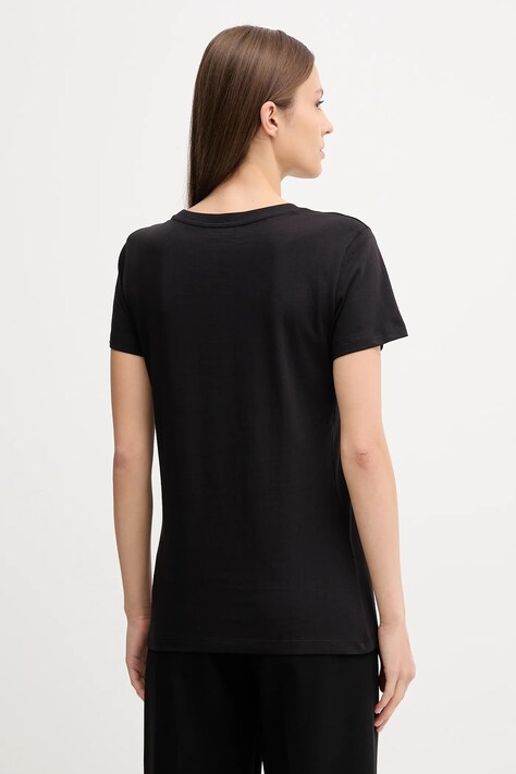 Бавовняна футболка Armani Exchange — AA00-TSD12W, чорний — фото 2