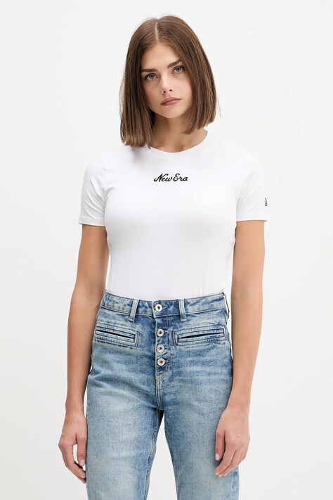 New Era tricou culoarea alb, 60564942