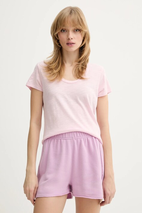 American Vintage t-shirt damski kolor różowy JAC48V