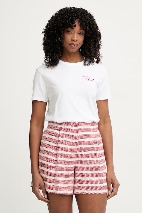 MC2 Saint Barth T-shirt damski bawełniany biały EMI0001