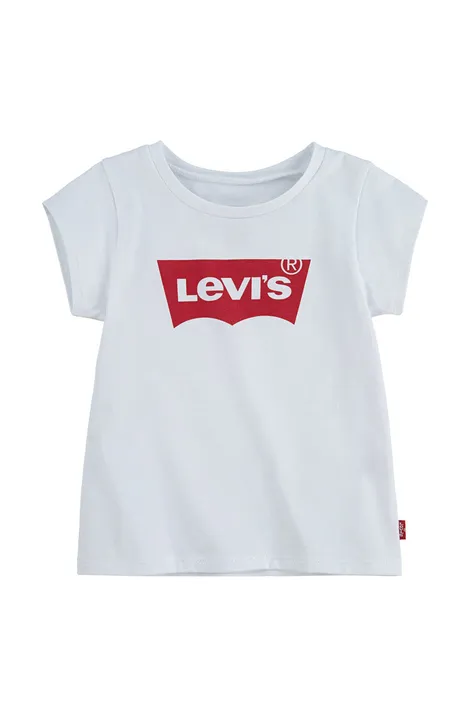 Levi's Tricou copii culoarea alb