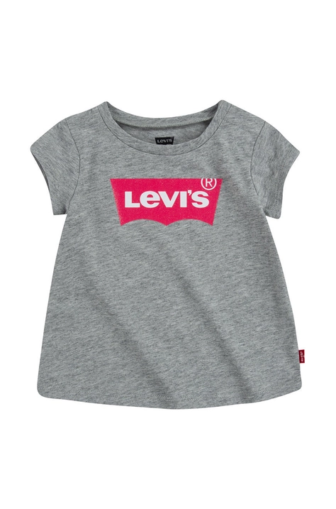 Otroški t-shirt Levi's siva barva