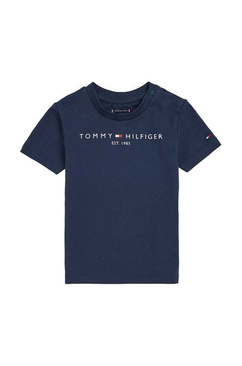 Детска тениска Tommy Hilfiger в тъмносиньо KN0KN01487