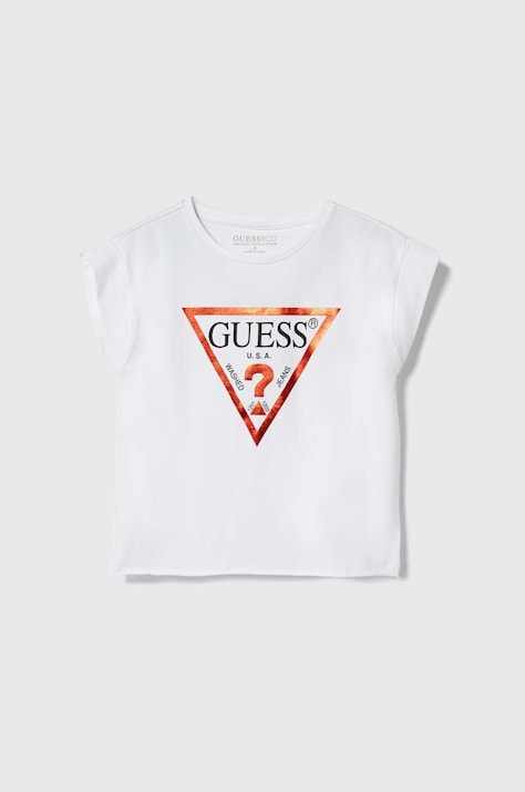 Guess t-shirt dziecięcy kolor biały J81I15 J1311