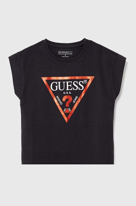 Dječja majica kratkih rukava Guess boja: crna, J81I15 J1311