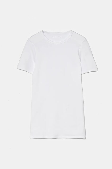 Παιδικό βαμβακερό μπλουζάκι United Colors of Benetton χρώμα: άσπρο, 3FZ10M00D