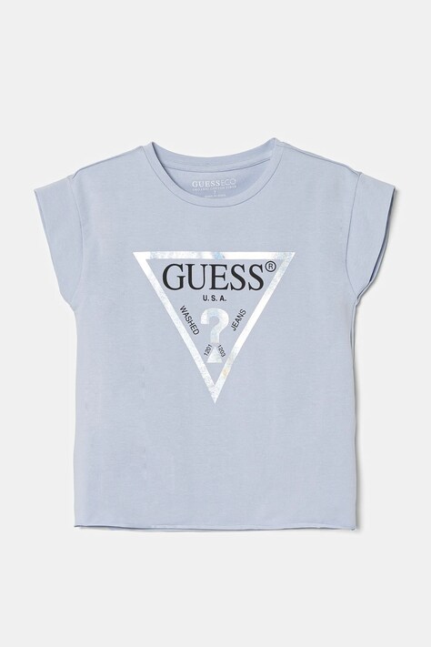 Dětské tričko Guess modrá barva, J81I15 J1311