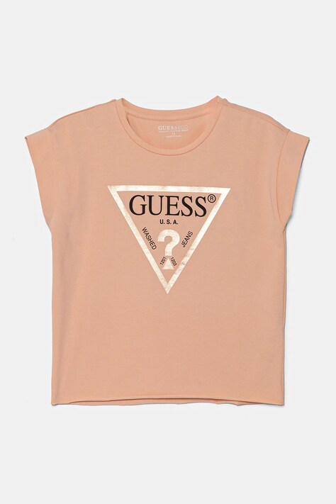 Dětské tričko Guess oranžová barva, J81I15 J1311