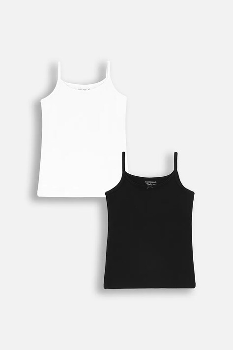 Дитячий топ Coccodrillo 2-pack колір білий BASIC UNDERWEAR