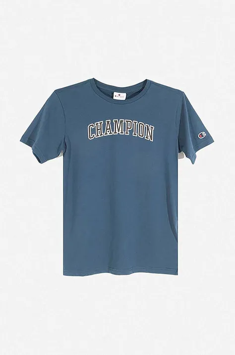 Champion t-shirt kolor granatowy z nadrukiem