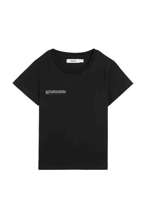Kratka majica Pangaia KIDS' 365 MIDWEIGHT T-SHIRT črna barva, 10000430