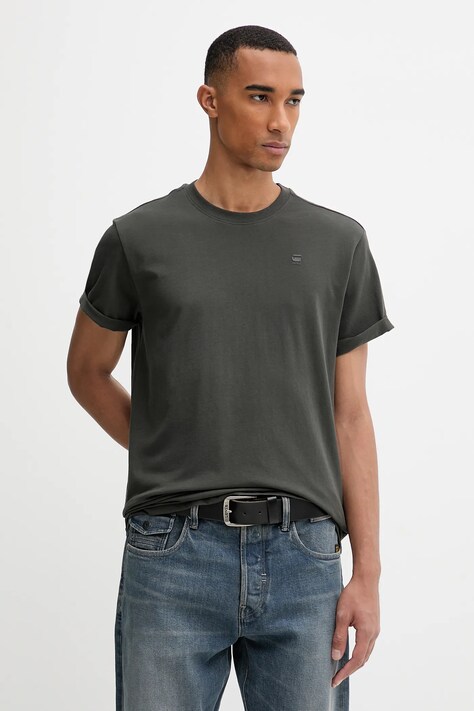 Хлопковая футболка G-Star Raw цвет белый однотонная D16396-B353