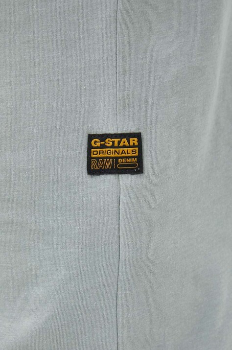 G-Star футболка чоловіча бавовняна Base-s — AA00-TSM03T, зелений — фото 6
