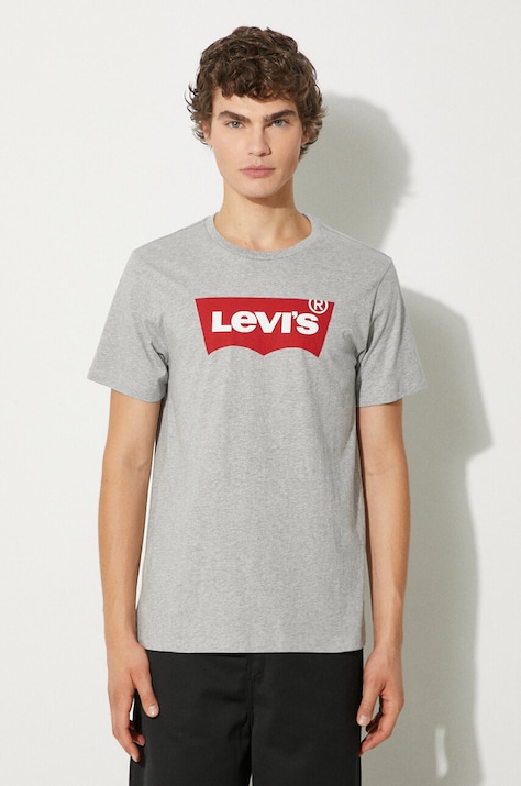 Levi's Graphic Setin Neck Tee t-shirt kolor szary 117783.0138