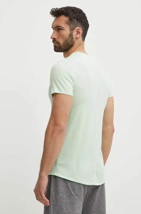 Tommy Jeans t-shirt męski kolor zielony gładki DM0DM09586