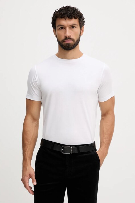 Karl Lagerfeld Tricou (2-pack) culoarea alb