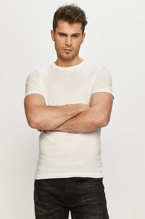 Μπλουζάκι Karl Lagerfeld(2-pack) χρώμα: άσπρο