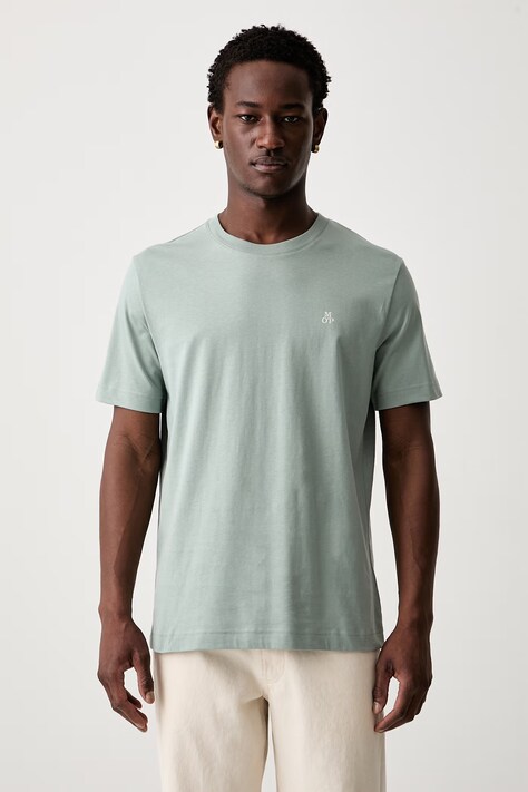 Marc O'Polo T-shirt basic męski bawełniany zielony 5000009405