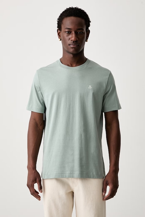 Marc O'Polo T-shirt basic męski bawełniany zielony 5000009405