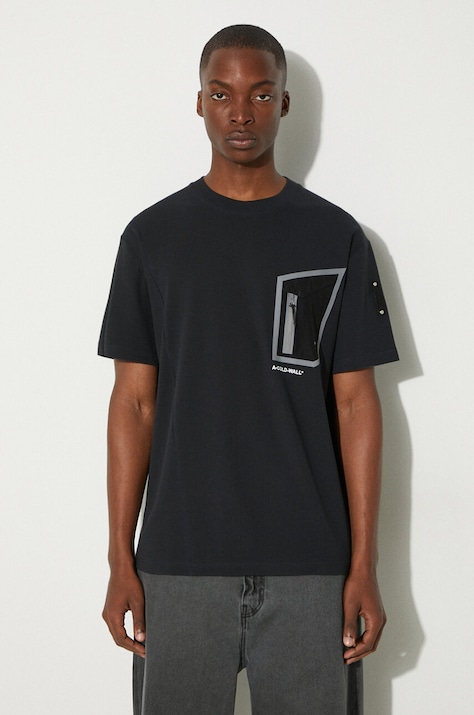 A-COLD-WALL* cotton T-shirt Technical Polygon T-shirt black color